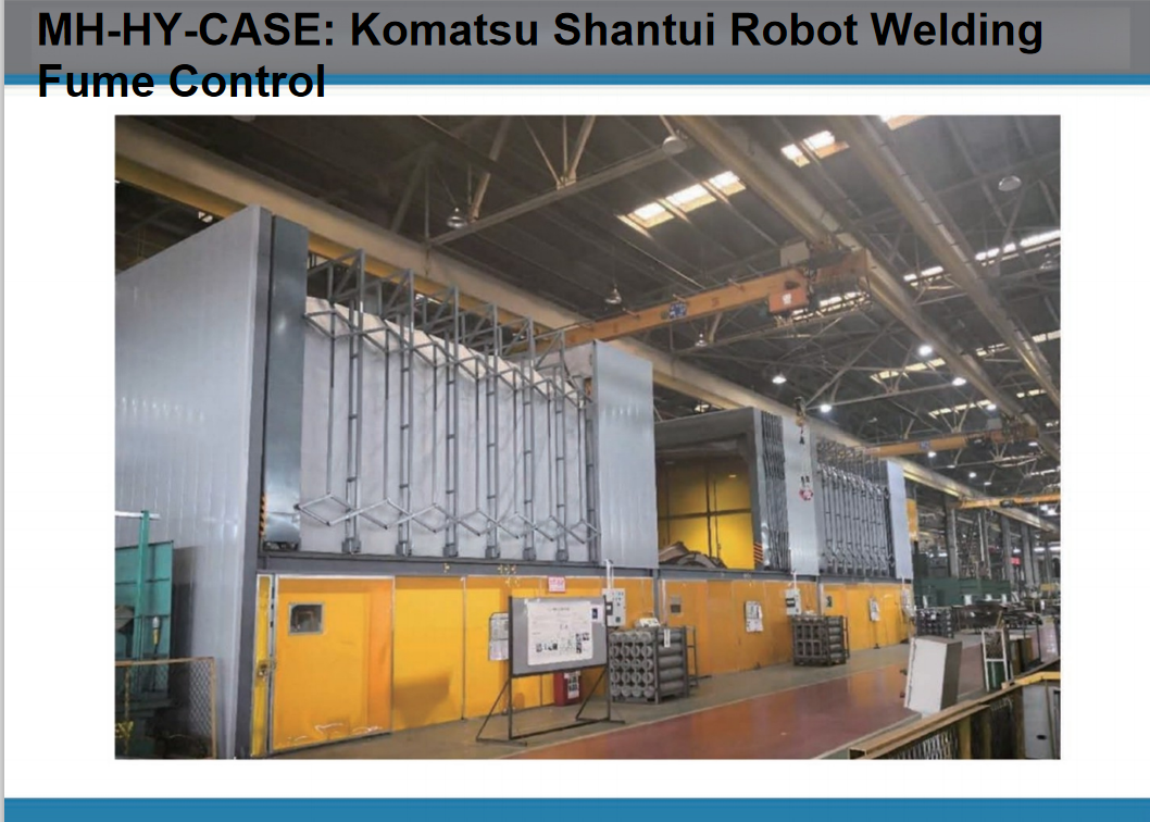 MH-HY CASE Komatsu Shantui  Robot Welding Fume Treatment